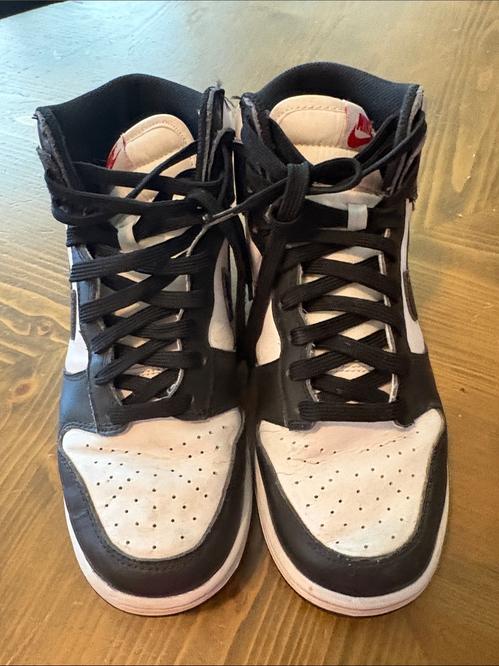 Nike Black and White High-Top Sneakers